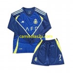 Camisolas de futebol Al Nassr Cristiano Ronaldo 7 Criança Equipamento Alternativa 2024/25 Manga Comprida
